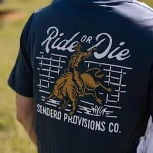 Sendero Provisions Co. "Ride or Die" Bull Rider Men's Graphic T-Shirt - Size XL